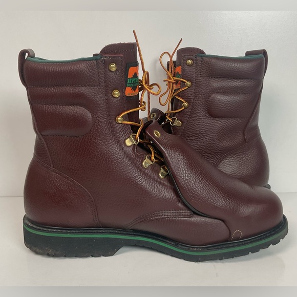 Vintage Wolverine Hy-Test Metatarsal Guard Boots 12 D Steel Toe USA Made - Picture 8 of 15